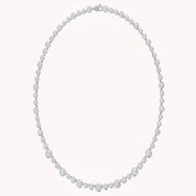 Classic 9.20 CTTW Round cut Lab-Grown Diamond Tennis Necklace