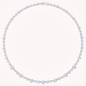 Classic 9.20 CTTW Round cut Lab-Grown Diamond Tennis Necklace