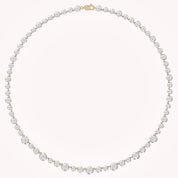 Classic 9.20 CTTW Round cut Lab-Grown Diamond Tennis Necklace