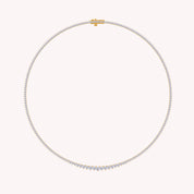 Bib Choker Chain Necklace Lab Created Moissanite
