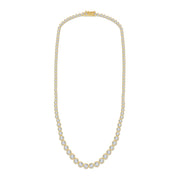 Lab Created Moissanite Tennis Miracle Set Necklace