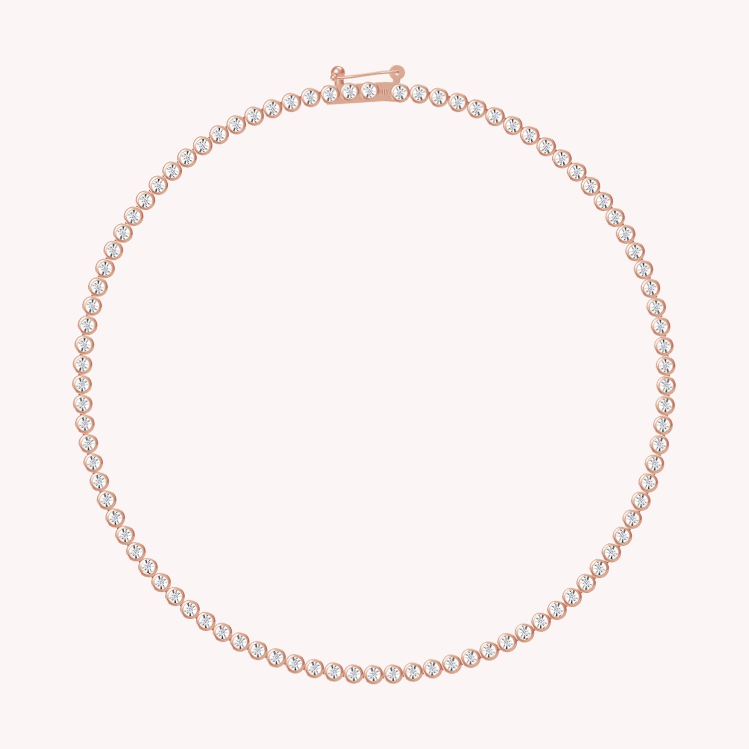 Lab Created Moissanite Diamond Miracle Set Necklace