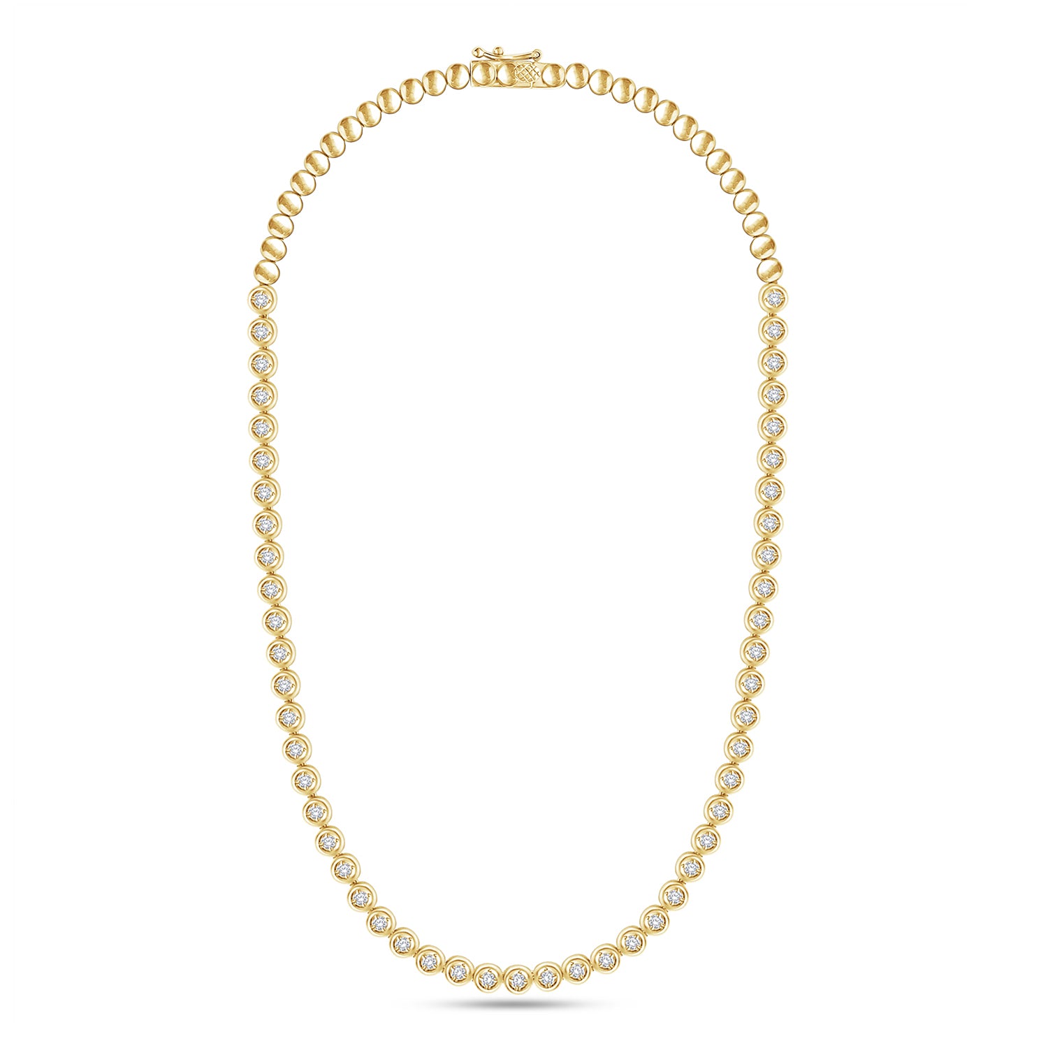 5MM Width Lab Created Moissanite Tennis Choker Necklace