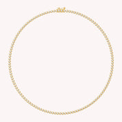 Tennis Necklaces Bezel Set in 4.25 Carat Lab Created Moissanite Necklaces