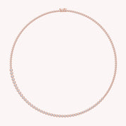 Tennis Necklaces Bezel Set In White Cubic Zirconia Necklace