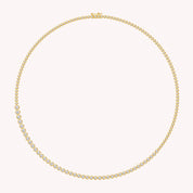 Tennis Necklaces Bezel Set In White Cubic Zirconia Necklace