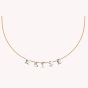Personalized Name ELYSE Chain Necklace In Lab Created Moissanite