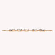 Personalized Name ELYSE Chain Necklace In Lab Created Moissanite