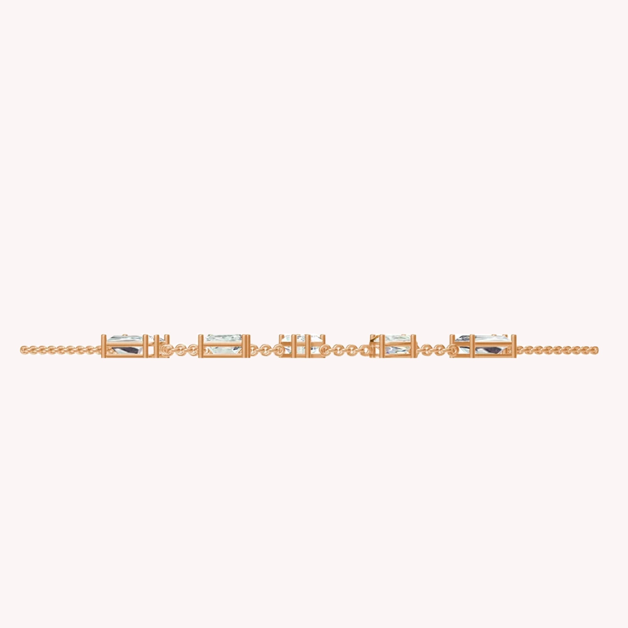 Personalized Name ELYSE Chain Necklace In Lab Created Moissanite