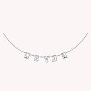 Personalized Name ELYSE Chain Necklace In Lab Created Moissanite