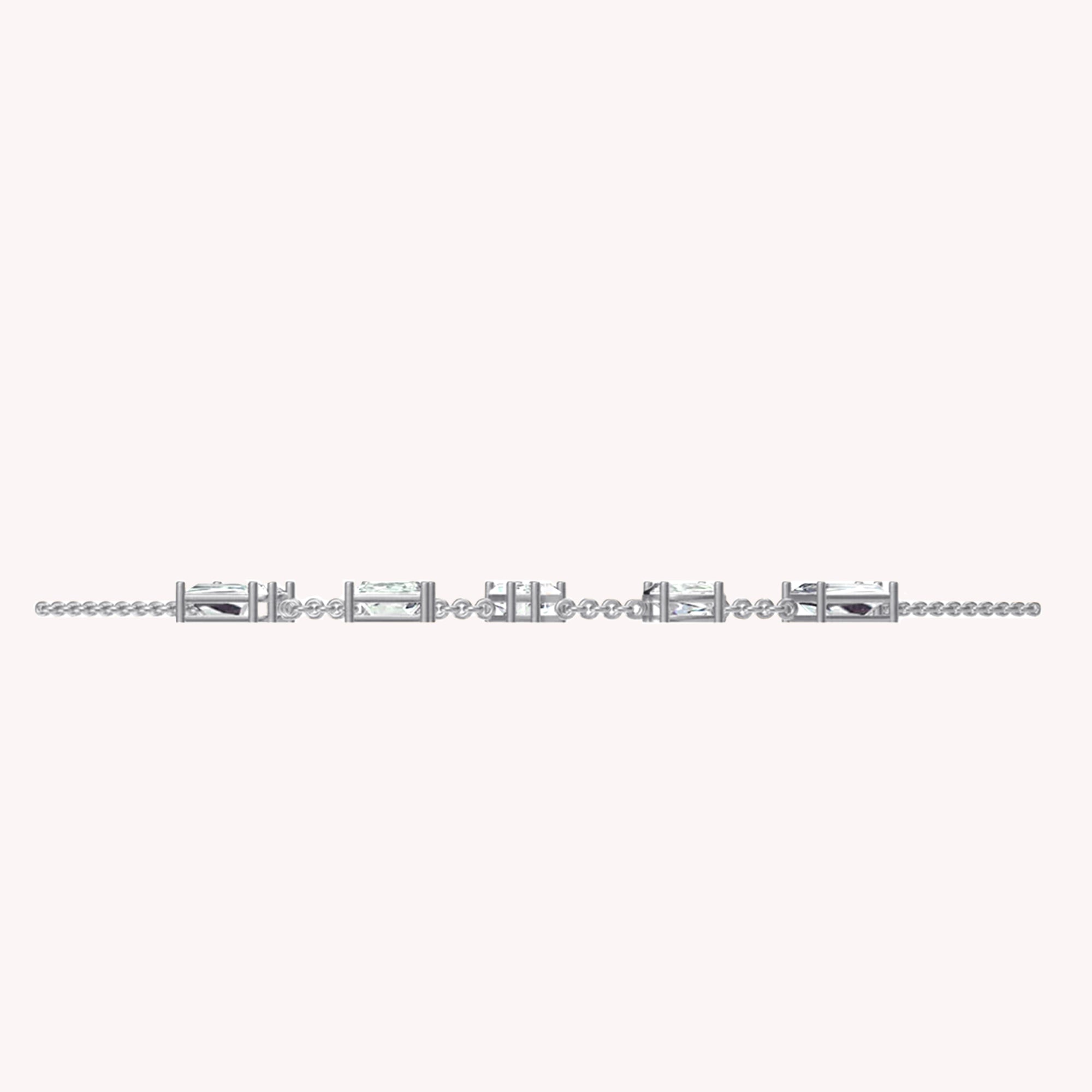 Personalized Name ELYSE Chain Necklace In Lab Created Moissanite