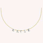 Personalized Name ELYSE Chain Necklace In Lab Created Moissanite