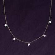 Five Stone Lab Grown Diamond Station Necklace