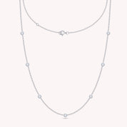 Seven Stone Lab Grown Diamond Station Necklace
