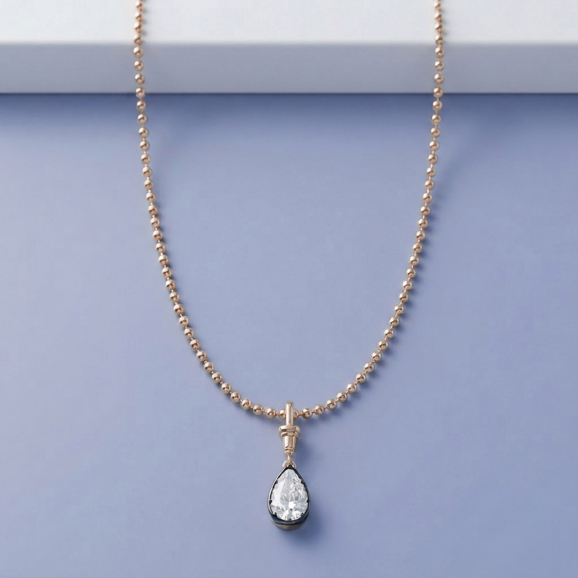7.00 Carat Pear Cut Lab Grown Diamond Solitaire Pendant Necklace