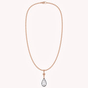 7.00 Carat Pear Cut Lab Grown Diamond Solitaire Pendant Necklace
