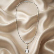 7.00 Carat Pear Cut Lab Grown Diamond Solitaire Pendant Necklace