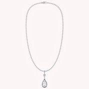 7.00 Carat Pear Cut Lab Grown Diamond Solitaire Pendant Necklace