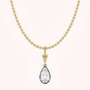 7.00 Carat Pear Cut Lab Grown Diamond Solitaire Pendant Necklace