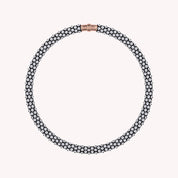 Snake Choker-Style Necklace Sparkling Lab Grown Diamond