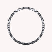 Snake Choker-Style Necklace Sparkling Lab Grown Diamond
