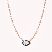 3.10 Carat Marquise and Round Cut Lab Grown Diamond Collar Necklace