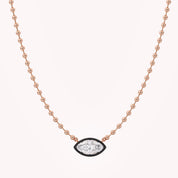 3.10 Carat Marquise and Round Cut Lab Grown Diamond Collar Necklace