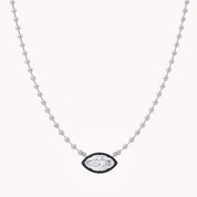 3.10 Carat Marquise and Round Cut Lab Grown Diamond Collar Necklace