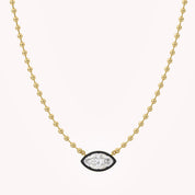 3.10 Carat Marquise and Round Cut Lab Grown Diamond Collar Necklace