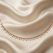 1.25 Cttw Round & Oval Cut Lab Grown Diamond Fringe Station Necklace