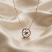 Round-Cut Solitaire Pendant Necklace | Lab-Grown Diamond