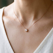 Round-Cut Solitaire Pendant Necklace | Lab-Grown Diamond