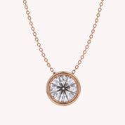 Round-Cut Solitaire Pendant Necklace | Lab-Grown Diamond