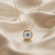 Round-Cut Solitaire Pendant Necklace | Lab-Grown Diamond
