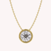 Round-Cut Solitaire Pendant Necklace | Lab-Grown Diamond