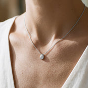 Pear-Cut Solitaire Pendant Necklace | Lab-Grown Diamond
