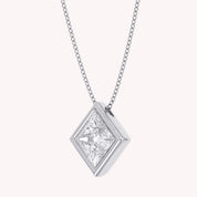 Princess-Cut Solitaire Pendant Necklace | Lab-Grown Diamond