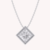 Princess-Cut Solitaire Pendant Necklace | Lab-Grown Diamond
