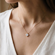 Princess-Cut Solitaire Pendant Necklace | Lab-Grown Diamond