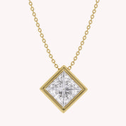 Princess-Cut Solitaire Pendant Necklace | Lab-Grown Diamond