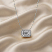 Emerald-Cut Solitaire Pendant Necklace | Lab-Grown Diamond