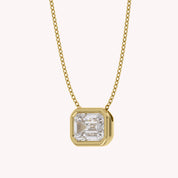 Emerald-Cut Solitaire Pendant Necklace | Lab-Grown Diamond
