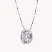 Cushion-Cut Solitaire Pendant Necklace | Lab-Grown Diamond