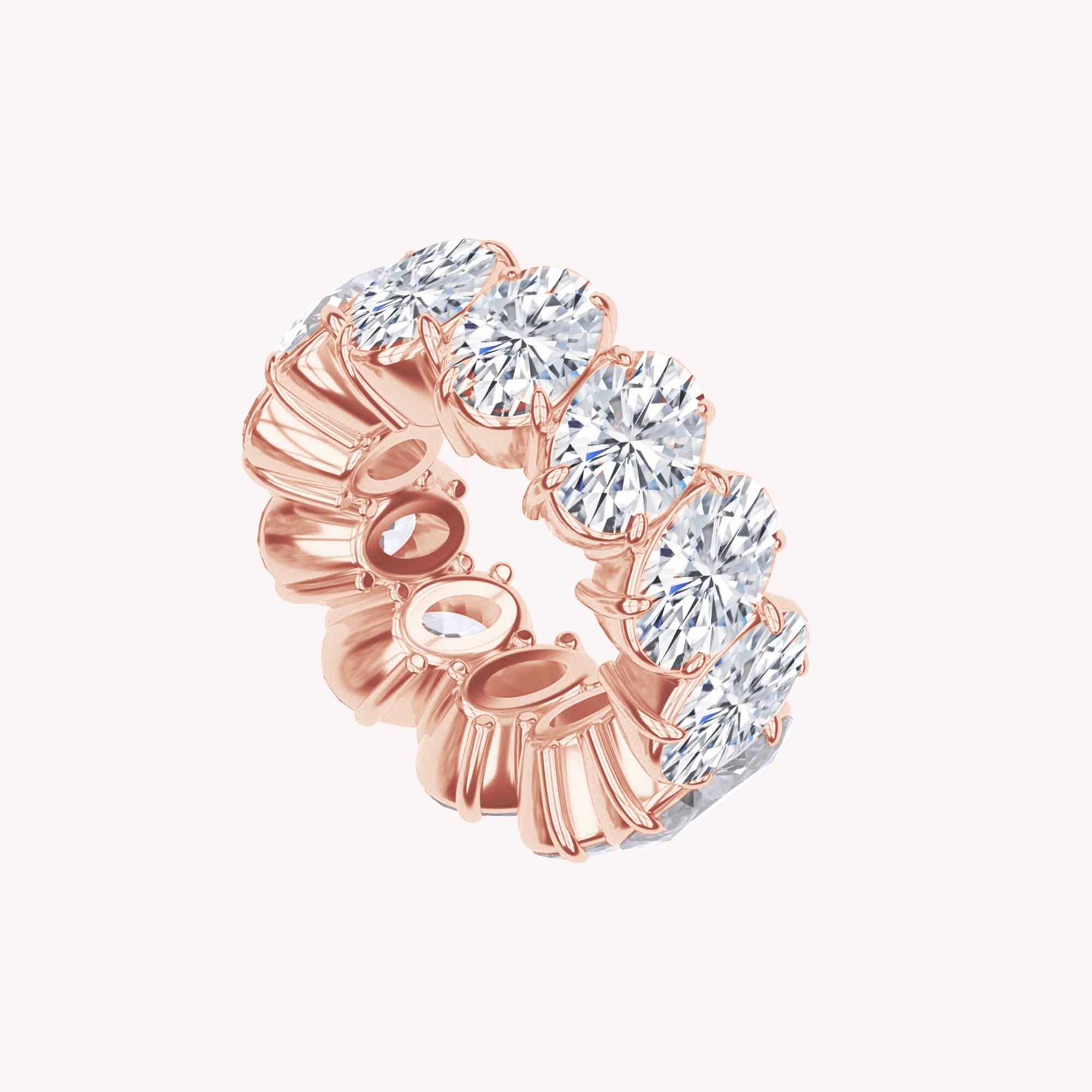 Eternity Circle Ring Lab Created Moissanite
