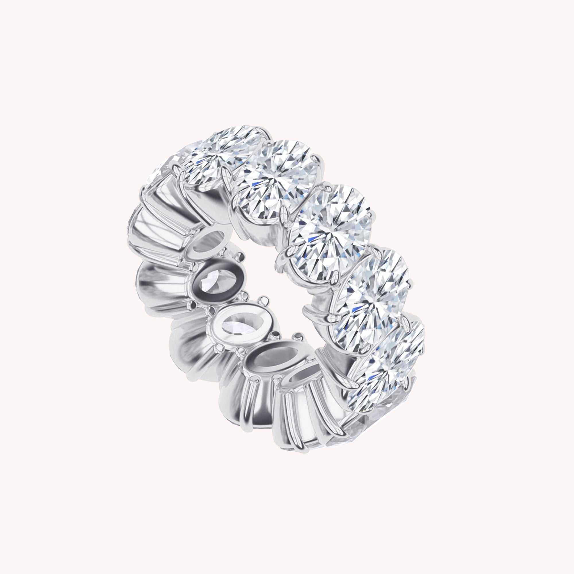 Eternity Circle Ring Lab Created Moissanite