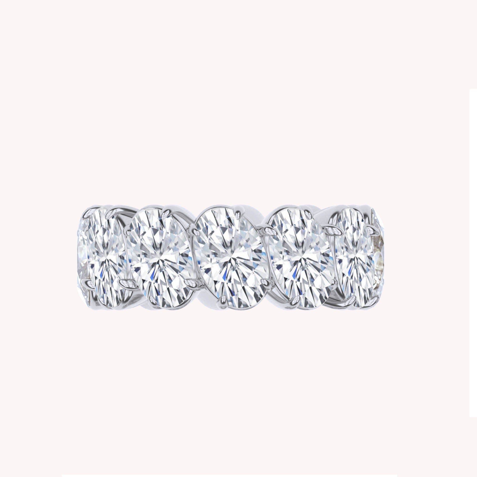 Eternity Circle Ring Lab Created Moissanite