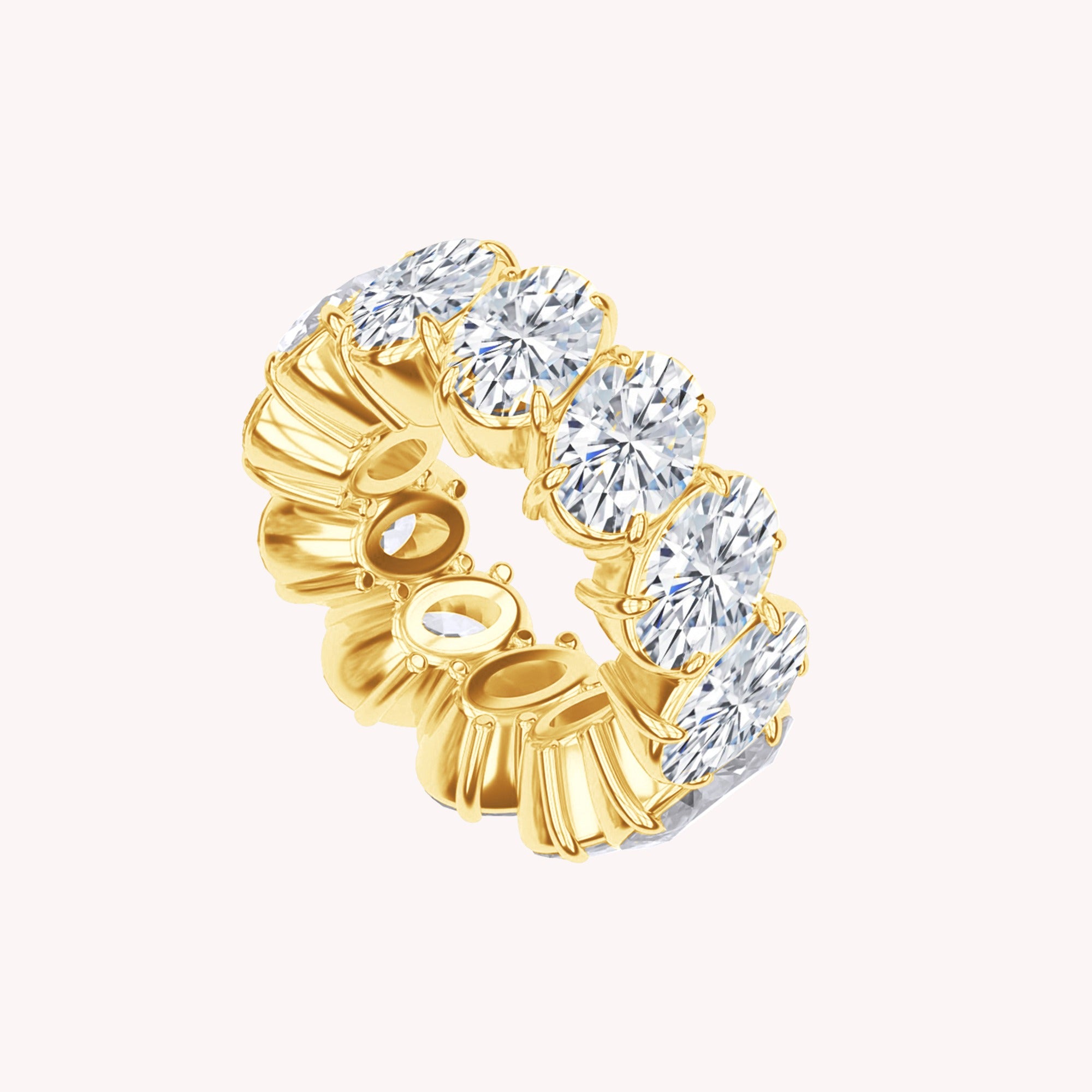 Eternity Circle Ring Lab Created Moissanite