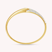 Lab Created Moissanite Twist Intertwin Bangle Bracelet