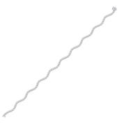 Moissanite studded Wavy 10K Gold Tennis Bracelet