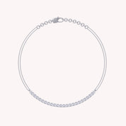 Tennis Link Chain Bracelet, 0.50 Carat Round Lab Grown Diamond